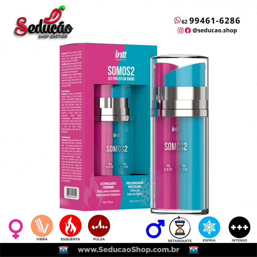 SOMOS 2 - GEL EXCITANTE FEMININO E PROLONGADOR MASCULINO